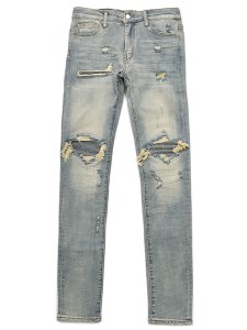 画像1: 【送料無料】mnml X162 STRETCH DENIM BLUE (1)