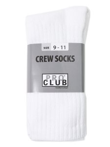 画像1: PRO CLUB HW CREW 3P SOCKS (1)