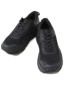 画像4: 【送料無料】HOKA ONE ONE BONDI 7 BLACK/BLACK (4)