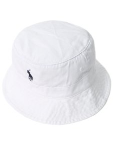 画像1: 【送料無料】POLO RALPH LAUREN LOFT LOGO BUCKET HAT (1)