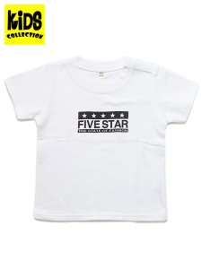 画像1: 【KIDS】FIVE STAR BABY TEE-WHITE/BLACK (1)