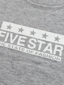 画像6: 【KIDS】FIVE STAR BABY TEE-HEATHER GREY/WHITE (6)