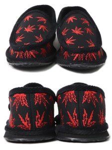画像4: TROOPER AMERICA HOUSE SLIPPERS EMB LEAF BLACK/RED (4)
