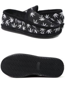 画像3: TROOPER AMERICA HOUSE SLIPPERS EMB LEAF BLACK/WHITE (3)
