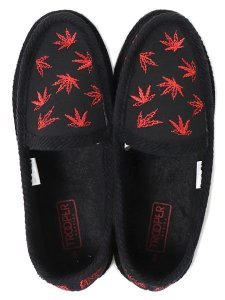 画像5: TROOPER AMERICA HOUSE SLIPPERS EMB LEAF BLACK/RED (5)
