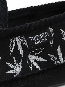 画像6: TROOPER AMERICA HOUSE SLIPPERS EMB LEAF BLACK/WHITE (6)