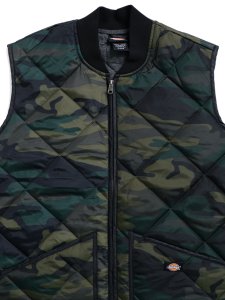 画像3: DICKIES DIAMOND QUILTED NYLON VEST-HUNTER GRN CM (3)
