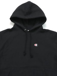 画像3: 【送料無料】CHAMPION REVERSE WEAVE PO HOOD-BLACK (3)