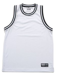 画像1: PRO CLUB CLASSIC BASKETBALL JERSEY WHITE/BLACK (1)