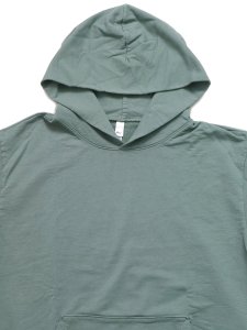 画像3: 【SALE】LOS ANGELES APPAREL 9oz GARMENT DYED F.TERRY HOODIE-ATLC GRN (3)