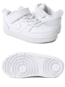 画像2: 【KIDS】NIKE COURT BOROUGH LOW 2 TDV WHITE/WHITE (2)