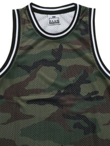 画像3: PRO CLUB CAMO CLASSIC BASKETBALL JERSEY GRN CAMO (3)