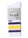 画像1: PRO CLUB STRIPE CREW SOCK WHITE/YELLOW/PURPLE (1)