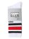 画像1: PRO CLUB STRIPE CREW SOCK WHITE/RED/BLACK (1)