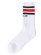 画像2: PRO CLUB STRIPE CREW SOCK WHITE/RED/BLACK (2)