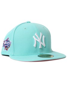 画像2: NEW ERA 59FIFTY CS YANKEES WS1998 UV/LT.PINK FBM (2)