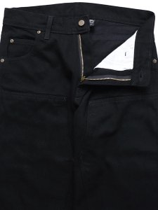 画像4: 【送料無料】PRISON BLUES DOUBLE KNEE RINSED BLACK WORK JEAN (4)