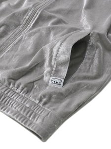 画像5: 【SALE】PRO CLUB VELOUR TRACK JACKET SILVER (5)