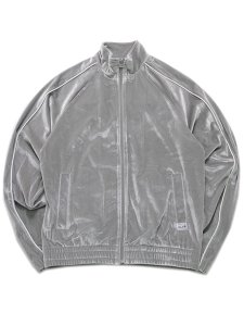 画像1: 【送料無料】PRO CLUB VELOUR TRACK JACKET SILVER (1)