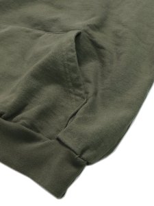 画像5: 【SALE】LOS ANGELES APPAREL 14oz HEAVY FLEECE HOODED PULLOVER-OLIVE (5)