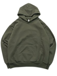 画像1: 【SALE】LOS ANGELES APPAREL 14oz HEAVY FLEECE HOODED PULLOVER-OLIVE (1)