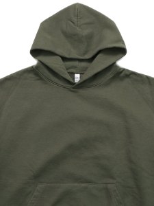 画像3: 【SALE】LOS ANGELES APPAREL 14oz HEAVY FLEECE HOODED PULLOVER-OLIVE (3)