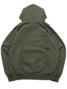 画像2: 【SALE】LOS ANGELES APPAREL 14oz HEAVY FLEECE HOODED PULLOVER-OLIVE (2)
