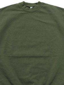 画像3: 【SALE】LOS ANGELES APPAREL 14oz GD HEAVY FLEECE PO CREW-ARMY (3)