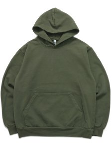 画像1: 【送料無料】LOS ANGELES APPAREL 14oz GD HEAVY FLEECE HOODED PO-ARMY (1)