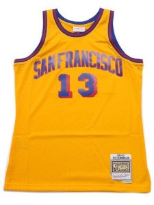 画像1: 【送料無料】MITCHELL & NESS SWINGMAN JERSEY WARRIORS 62-63 #13 WILT (1)