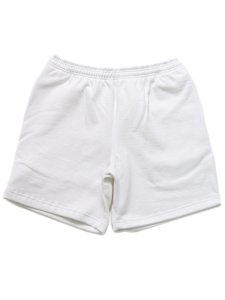 画像1: LOS ANGELES APPAREL 14oz HEAVY FLEECE MID SHORT-WHITE (1)