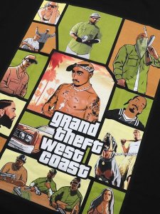 画像3: STREET WEAR SUPPLY GRAND THEFT WEST COAST TEE (3)