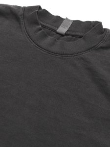 画像3: LOS ANGELES APPAREL 6.5oz GARMENT DYED CREW L/S TEE-V.BLACK (3)