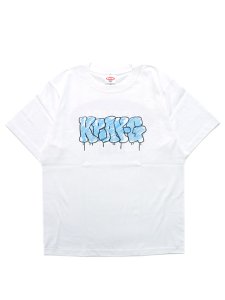 画像1: 【SALE】KRAYON GANG THROWUP TEE WHITE (1)