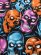 画像3: 【MEGA SALE】LIQUID BLUE FANTASY SKULL PILE TEE BLUE/PINK/ORANGE (3)