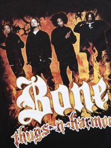 画像3: 【MEGA SALE】CONTROL INDUSTRY BONE THUGSN-HARMONY CLASSIC FLAMES TEE (3)