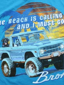 画像4: 【MEGA SALE】JOE BLOW FORD BRONCO VINTAGE BEACH CALLING TEE (4)