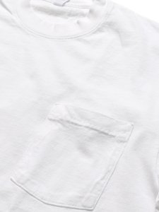 画像3: LOS ANGELES APPAREL 6.5oz GARMENT DYED POCKET TEE-WHITE (3)