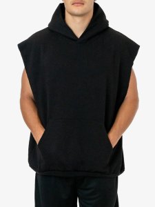 画像7: 【SALE】LOS ANGELES APPAREL 14oz HEAVY FLEECE NS HOODED PULLOVER-BLK (7)