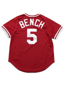 画像2: 【送料無料】MITCHELL & NESS AUTHENTIC MESH BP-JOHNNY.B 83 #5 REDS (2)