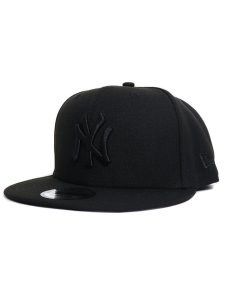 画像1: NEW ERA 9FIFTY NY YANKEES BLACK/BLACK (1)