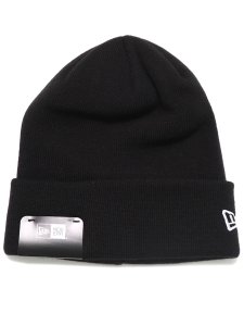 画像1: NEW ERA BASIC CUFF KNIT-BLACK/SNOW WHITE (1)
