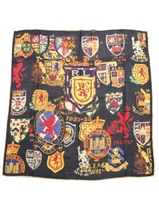 画像1: 【SALE】【送料無料】POLO RALPH LAUREN OVERLAPPING PATCHES SCARF (1)
