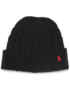 画像1: POLO RALPH LAUREN RECYCLED CABLE BEANIE (1)