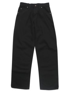 画像1: 【送料無料】PRISON BLUES BLACK RINSED BASIC RELAXED FIT JEAN (1)