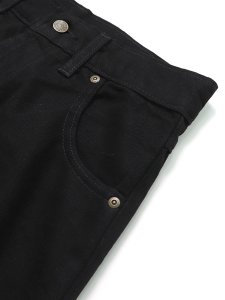画像3: 【送料無料】PRISON BLUES BLACK RINSED BASIC RELAXED FIT JEAN (3)