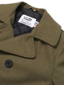 画像3: 【SALE】【送料無料】SCHOTT 740US PEACOAT OLIVE (3)