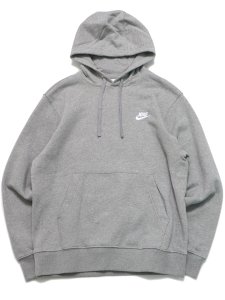 画像1: NIKE CLUB PULLOVER BB HOODIE-DK GREY HEATHER (1)