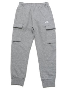 画像1: NIKE CLUB BB CARGO PANT-DK GREY HEATHER/WHITE (1)