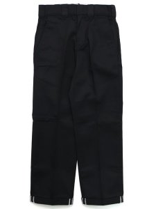 画像1: 【送料無料】DICKIES TWILL CUFFED WORK PANT-BLACK (1)